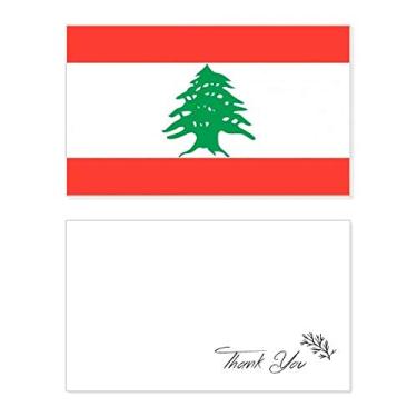 Imagem de Bandeira nacional do Líbano, país da Ásia, cartão de agradecimento, aniversário, saudações, casamento, agradecimento