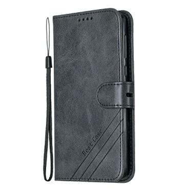 Imagem de Compatible with Motorola Moto G6（2018） Wallet Case, PU Leather Phone Case Magnetic Flip Folio Leather Case Card Holders [Shockproof TPU Inner Shell] Protective Case (Color : Black)
