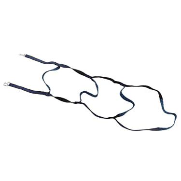 Imagem de Escada de corda marinha barco náutico escada de embarque degraus com ganchos nylon azul portátil dobrável para iates caiaques barcos infláveis (escada de 4 degraus)