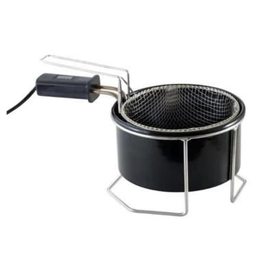 Imagem de Fritadeira Elétrica Com Óleo C Tacho Esmaltado 1 Litro 220