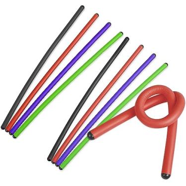 Imagem de Andalus Twist Rubber Ties, 43 cm reutilizáveis torção laços em cores sortidas - Comporta até 50 kg (pacote com 8)