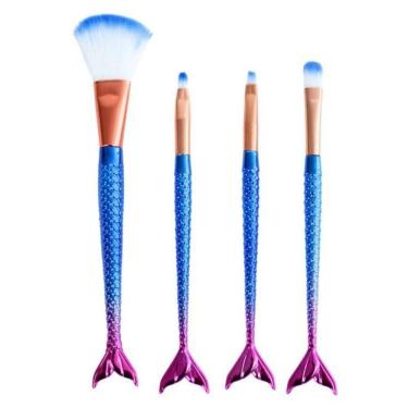 Imagem de Pincéis De Sereia Kit Com 4 Unidades - Azul Escuro