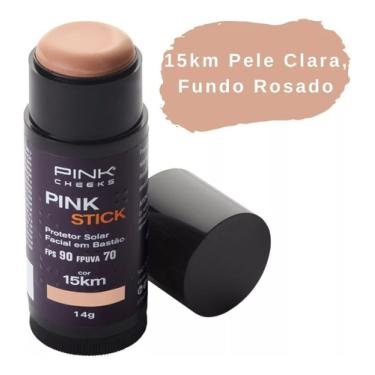 Imagem de Pinkcheeks Protetor Solar Facial Pink Stick Fps 90  Cor 15km 15 km