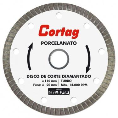 Imagem de Disco Cortag Diamantado Turbo Para Porcelanato 110X20mm