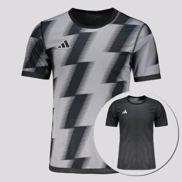 Imagem de Camiseta Adidas Reversível 24 Cinza Escuro