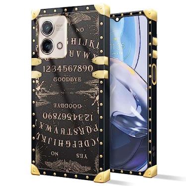 Imagem de DAIZAG Compatível com capa para Motorola Moto G Stylus 5G 2023, B Witchy Ouija Board Square Case Luxo Elegante Mulheres Meninas Decoração de Metal Canto Clássico Retro Soft TPU Case