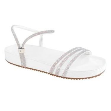 Imagem de Papete Feminina com Fita de Strass Brilhante com tornozeleira Mod.720-Feminino