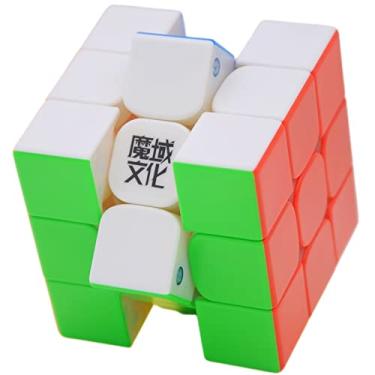 Imagem de Bukefuno MoYu Weilong WRM 2021 3x3 Magia Magnética WR M 2021 Lite ver Puzzle moyu 3x3x3 Magic Flagship Version Stickerless Competition 3x3 Cube Speed