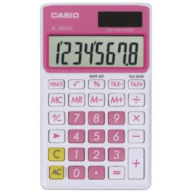 Imagem de Casio Calculadora de função padrão SL-300VC, rosa