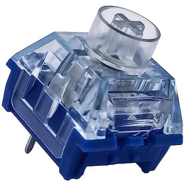 Imagem de Zjmehty Interruptores de teclado silenciosos, interruptores de ilhotas silenciosas Kailh Box Deep Sea para teclado mecânico, 3 pinos 45gf Linear/à prova de poeira/interruptores de longa vida (ilhota silenciosa, 36 peças)