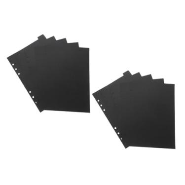 Imagem de 10 peças páginas internas do defletor etiqueta de livro clipes de fichário etiquetas blocos de notas divisores de plástico divisor de fichário guias de classificação guias de classificação divisores d