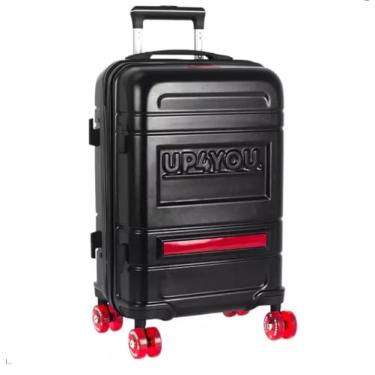 Imagem de Mala de Bordo Rodinhas Skate Gel 360° Preto - Up4You