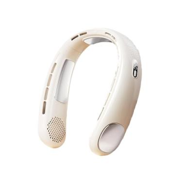 Imagem de Yofab Ventilador de pescoço portátil com bateria de 6000 mAh e ventiladores pessoais de 5 velocidades para uma brisa fresca em movimento, ar-condicionado portátil