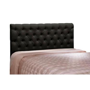 Imagem de Cabeceira Cristal 1,40 Para Cama Box Laminado Preto - JS Móveis