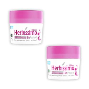 Imagem de Kit 2 Desodorante Herbíssimo Creme Hibisco 55g