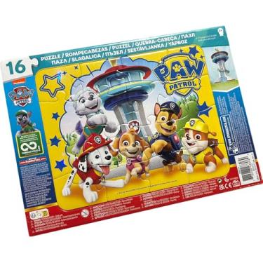 Imagem de Quebra-Cabeça 16 Peças - MOLDURA PATRULHA CANINA - Grow