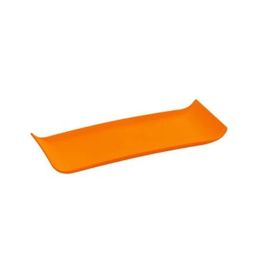 Imagem de Bandeja Coffee Retangular 15x30 Laranja Em Polipropileno Linha Tropical Vem