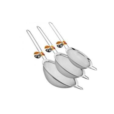 Imagem de Kit Peneiras em aço inox 12, 14 e 16cm - Origina Line