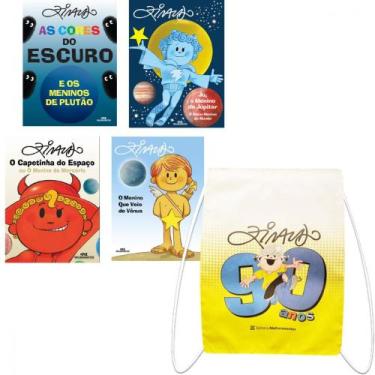 Imagem de Coleção os meninos dos planetas ziraldo - 4 vol + mochila bag menino m