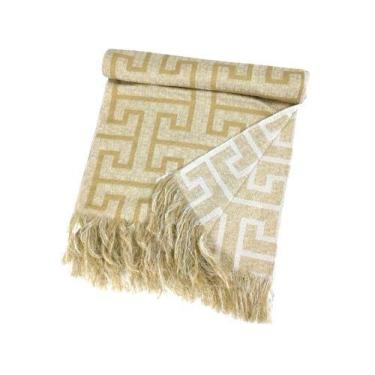 Imagem de Peseira Decorativa para Cama 0,45mx2,10m Creta Bege - LOVE4HOME