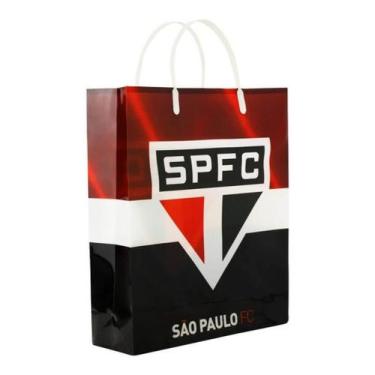 Imagem de Sacola De Presentes Cores Time 33x9x27cm - São Paulo - Mileno