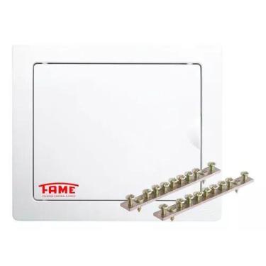 Imagem de Quadro Distribuição Fame 6/8 Disj Embutir Porta Reversivel