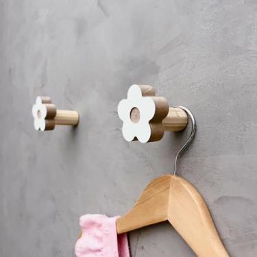 Imagem de 5 Ganchos de parede flor infantil decoração baby 5Flbb15c - Souvenir D