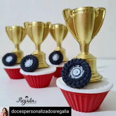 Imagem de Forma de Acetato Taça Troféu Futebol Corrida - Festa na Rede