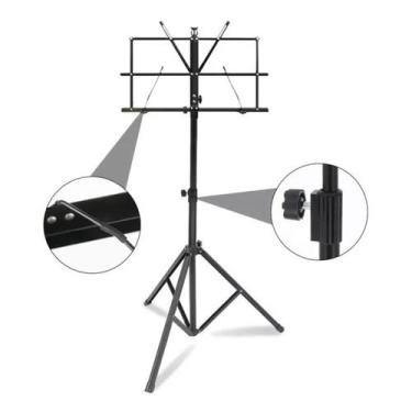 Imagem de Estante De Partitura Preta Turbo Music Ms-1bk Ajustável