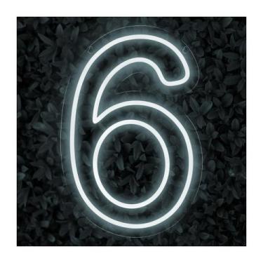 Imagem de Luminoso Numero Neon Led 50 Cm Festa De 0 A 9 - Art Studio Design, 6, 