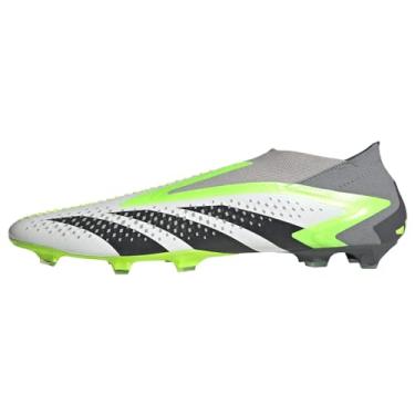 Imagem de adidas Chuteiras de futebol unissex PREDATOR ACCURACY+ FG, Branco nuvem, preto/limão lúcido, 38