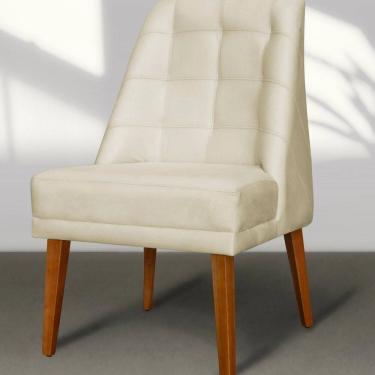 Imagem de Cadeira para Sala de Jantar Paris Suede Bege