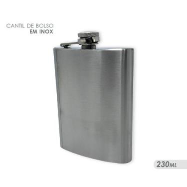 Imagem de Cantil de Bolso Inox 230ml - Wincy