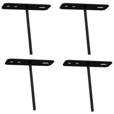 Imagem de Kit 04 Suportes De Refletor Led Canhão de Luz Fachada Banner Base Esta