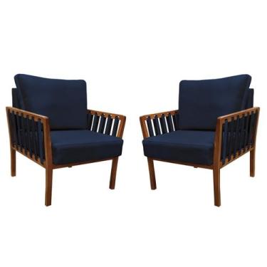 Imagem de Kit 2 poltronas decorativa luxo  califórnia dora bela, 129