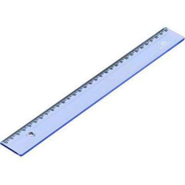 Imagem de Régua de 30 Cm Poliestireno Cores Sortidas - Acrimet, AZUL
