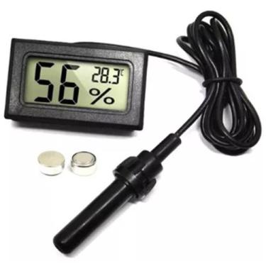 Imagem de Termômetro Higrome Umidad Ar Sensor Sonda Tempe Interno - A.R Variedad