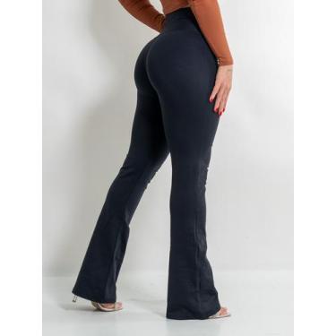 Imagem de Calça Flare Suplex Grosso Boca De Sino Bailarina Cintura Alta - S.Stor