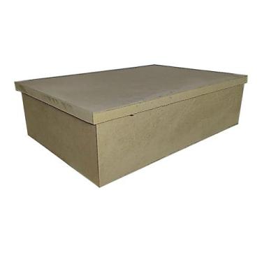 Imagem de Caixa Retangular Tampa Sapato 31x23x17 Kit 10un Madeira Mdf - ATACADÃO