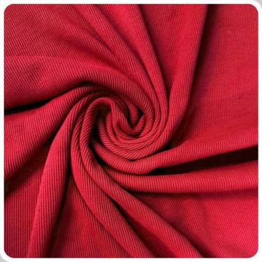 Imagem de Tecido Malha Ribana 2x1 Algodão Liso 1m x 0,50m Tubular - Brás Tecidos