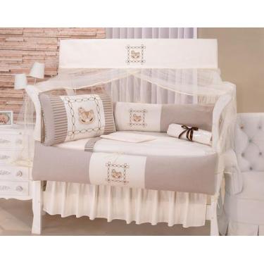 Imagem de Kit enxoval para berço cavalinho bege neutro - menino - MEDINA CONFECÇ