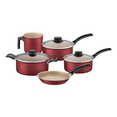 Imagem de Jogo de Panelas Tramontina Turim 20298761 Vermelho