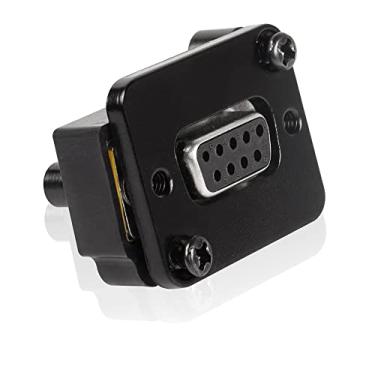 Imagem de QIANRENON DB9 Conector de montagem em painel reto 9 pinos RS232 serial fêmea para fêmea acoplador conversor de soquete de montagem em painel, para comunicação, rede, vídeo (fêmea para fêmea)