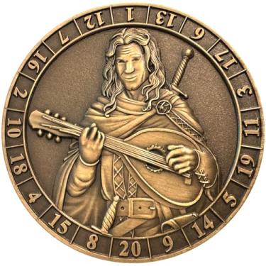 Imagem de Goliath Coins - d20 Male Bard Dice Coin