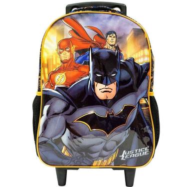 Imagem de Mochila De Rodinha Xeryus Liga Da Justiça Preto