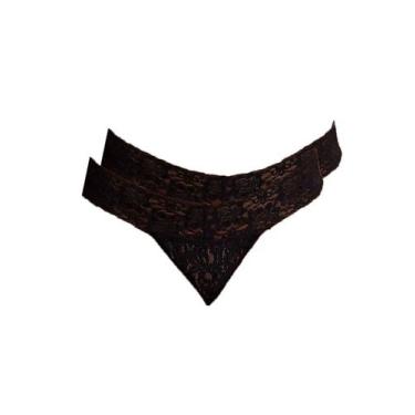 Imagem de Kit com 2 Calcinhas Fio Dental Hope L 37730, Preto, G