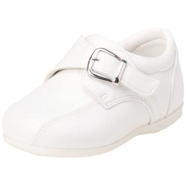 Imagem de Josmo Sapato social de caminhada para meninos (infantil, infantil), Fivela branca, 17
