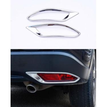 Imagem de ANUNFRRE Acessórios de carro aptos para Honda HR-V HRV 2016-2020 ABS cromado exterior traseiro faróis de neblina guarnição da tampa da moldura da lâmpada conjunto de 2 peças