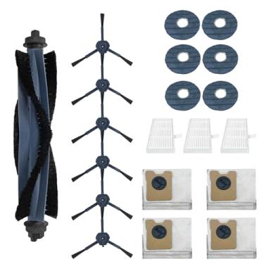 Imagem de HUAYUWA Kit de acessórios para aspirador de pó compatível com EUFY OMINI C20, peças de reposição para aspirador de pó e limpador de esfregão (1 escova de rolo + 3 filtros + 6 escovas laterais + 4