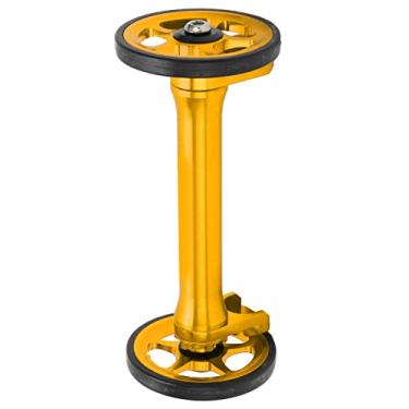 Imagem de Haste de Extensão Dobrável Telescópica do Ciclo, Barra de Extensão de Borracha de Liga de Alumínio de Grande Resistência (Ouro)